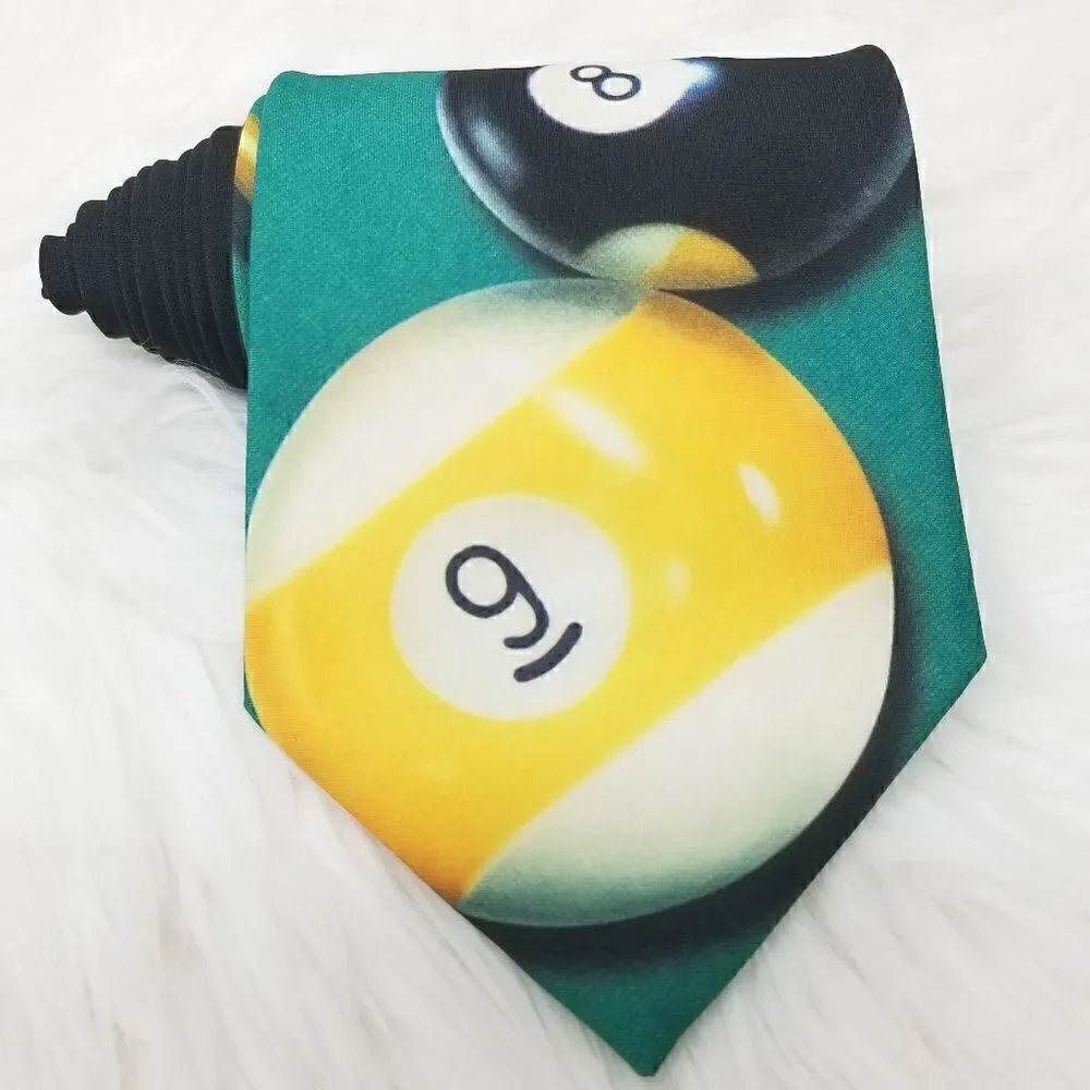 Ralph Marlin Billiards Perspective Mens Necktie